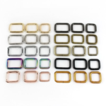 Bags Hardware Accessories Rectangle Ring Belt Adjustable Bag Buckles