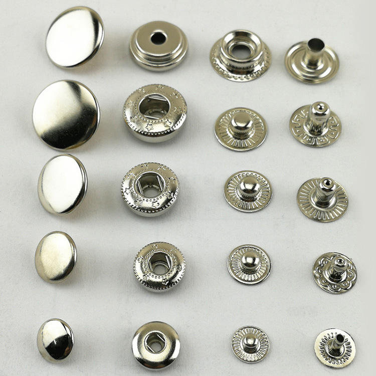 Yanxuan Customized Button Cheap Coat Stainless Steel Metal Plating Round Sustainable Jacket Snap Button