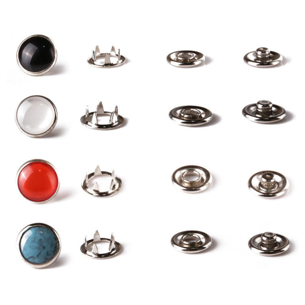 Wholesale 10mm Pearl Five-prong Four-button Decorative Hidden Clothing Accessories Colorful Pearl Snap Button