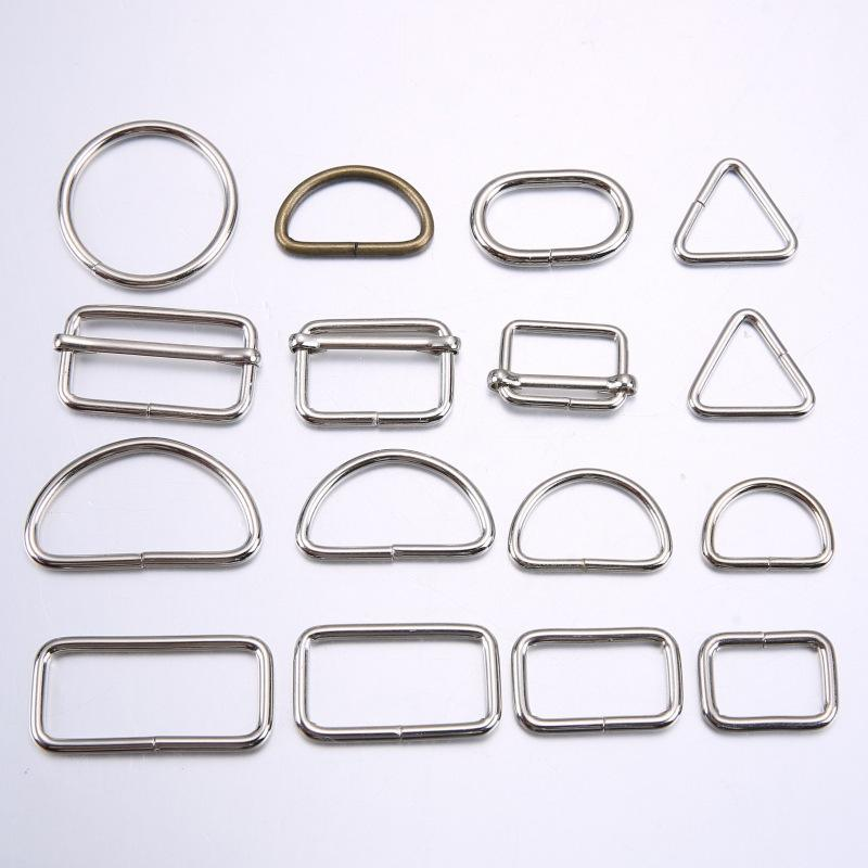 The Manufacturer Metal D Type Buckle Backpack Belts Stainless Steel D Shape Rings Hoisting Ships Triangular or square Rings