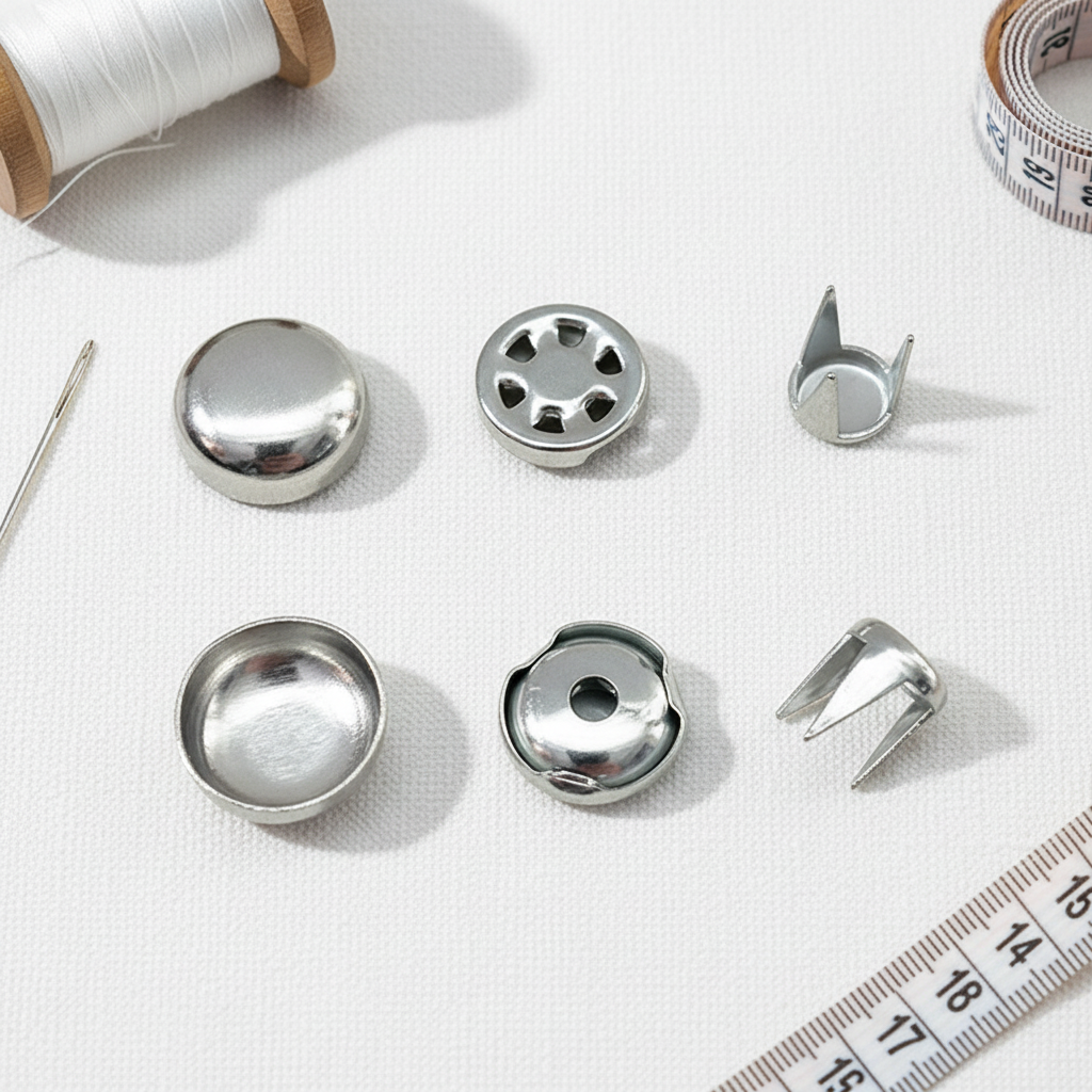 High Quality Factory Price Aluminium Metal Rivet Covered Cap Prong Top Crown Baseball Cap Button for Hats