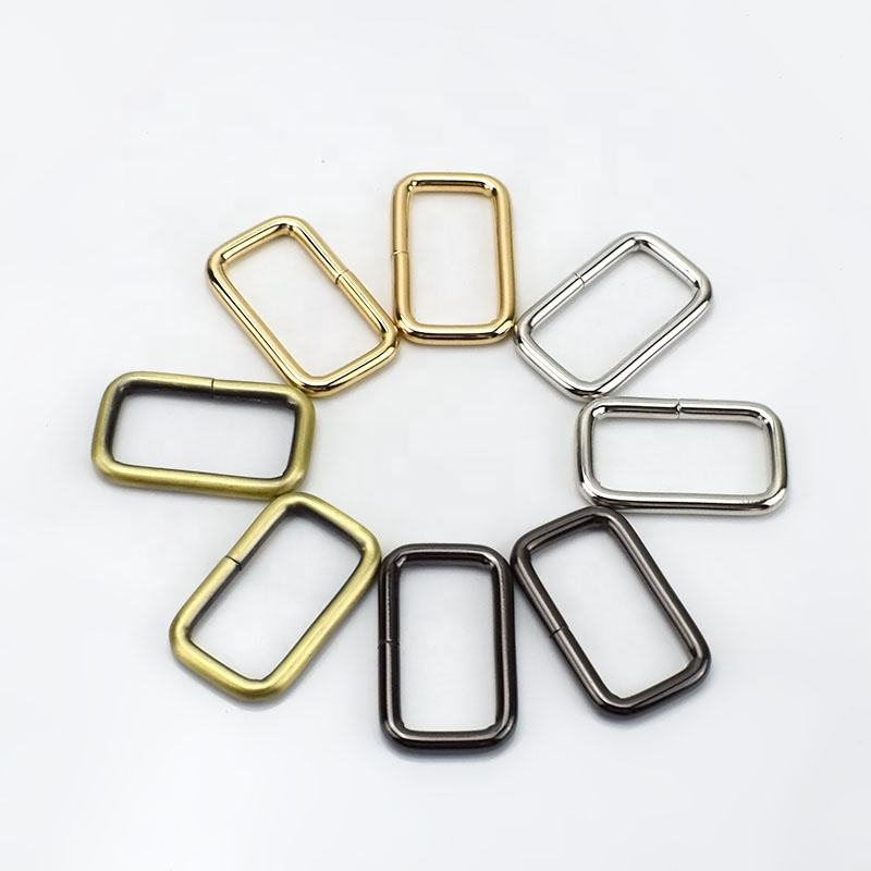 Meetee Bags Hardware Accessories Rectangle Ring Belt Adjustable Bag Buckles