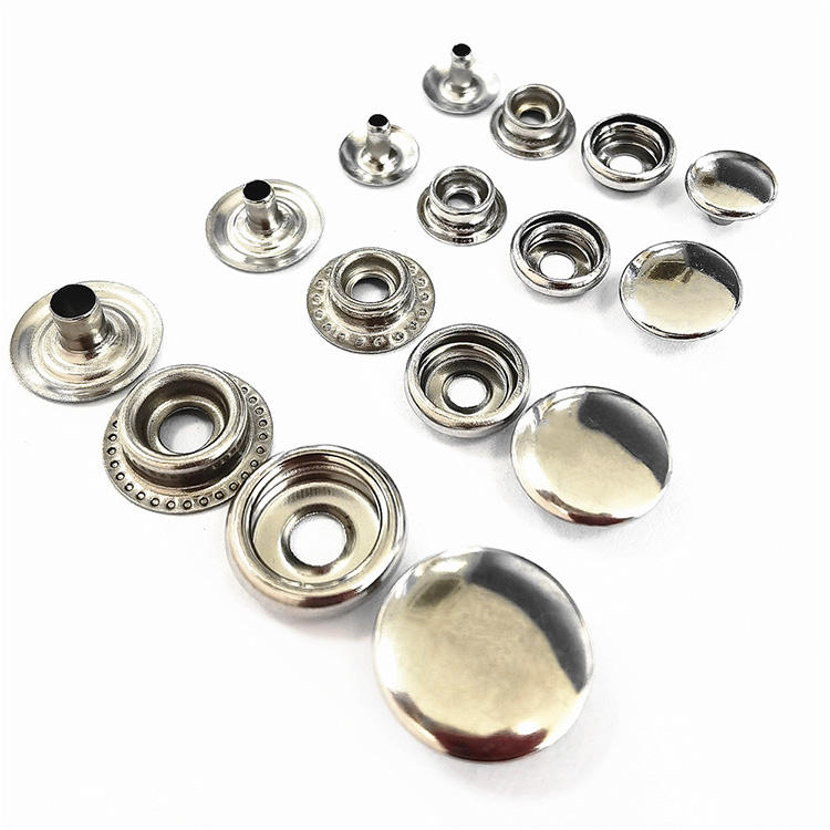 Yanxuan Customized Button Cheap Coat Stainless Steel Metal Plating Round Sustainable Jacket Snap Button