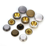 Yanxuan Small MOQ Logo Customized Metal Fastener Four Parts Snap Brass Press Snap Button for Clothes