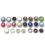 Wholesale 10mm Pearl Five-prong Four-button Decorative Hidden Clothing Accessories Colorful Pearl Snap Button