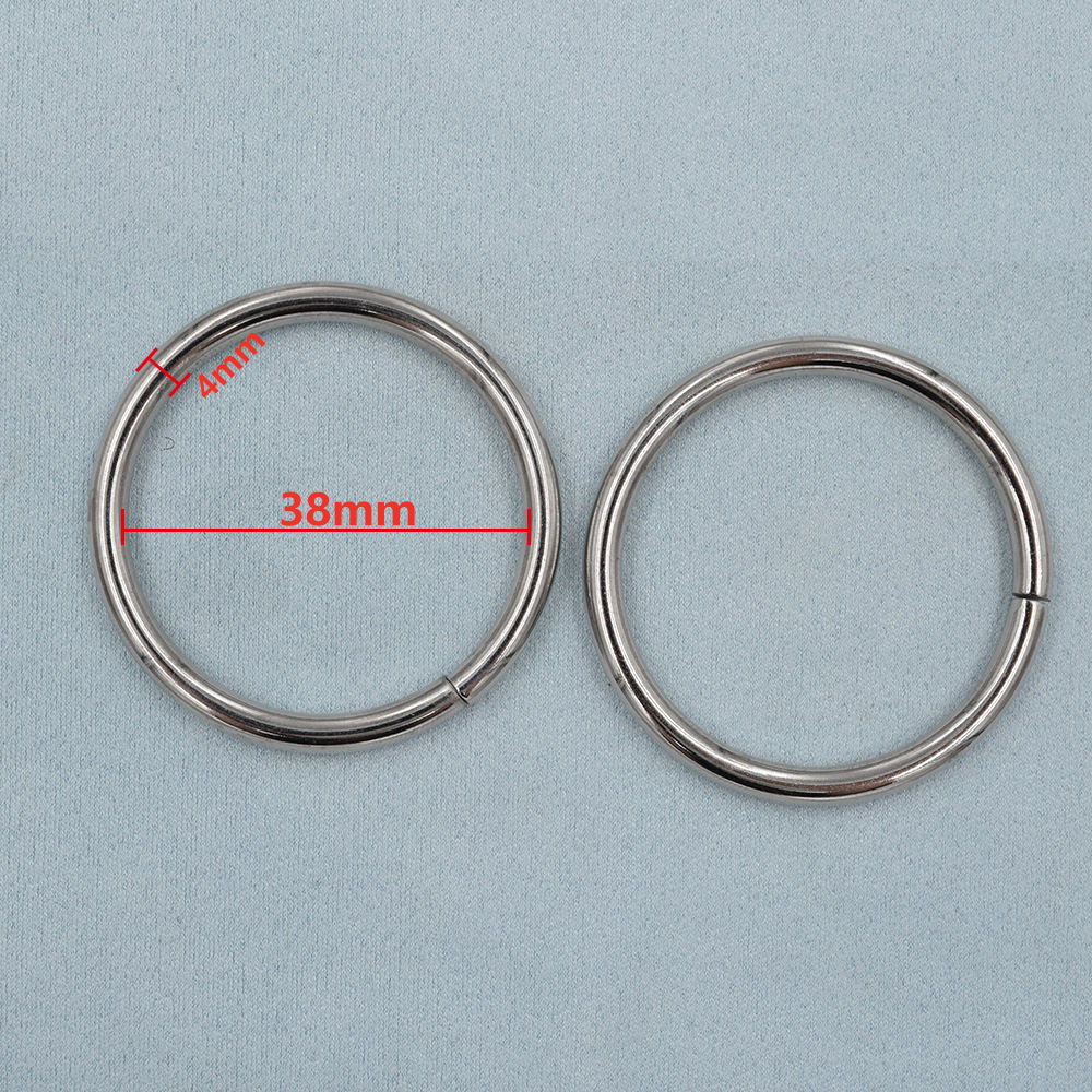 38 mm Metal Circles Buckle Metal Hoop Circle Clothing & Accessories Hanging Rings Leather Rivets