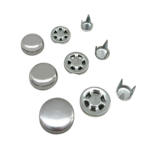 High Quality Factory Price Aluminium Metal Rivet Covered Cap Prong Top Crown Baseball Cap Button for Hats
