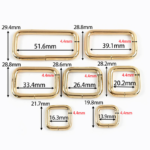 Bags Hardware Accessories Rectangle Ring Belt Adjustable Bag Buckles