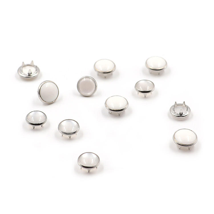 Yanxuan Customized Big Sizes Brass Metal Four Parts Prong Claw Hollow Five-claw Shirt Coat Jumpsuits Snap Button