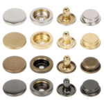 Yanxuan Small MOQ Logo Customized Metal Fastener Four Parts Snap Brass Press Snap Button for Clothes