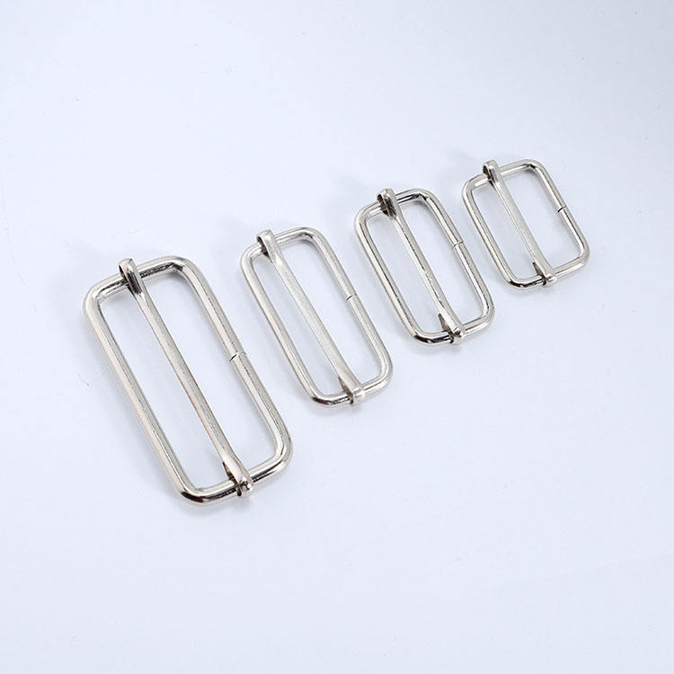 High Quality Wholesale Square Metal Adjust Belt Ring Handbag Parts Tri Glide Slider Buckles Special Bag Accessories
