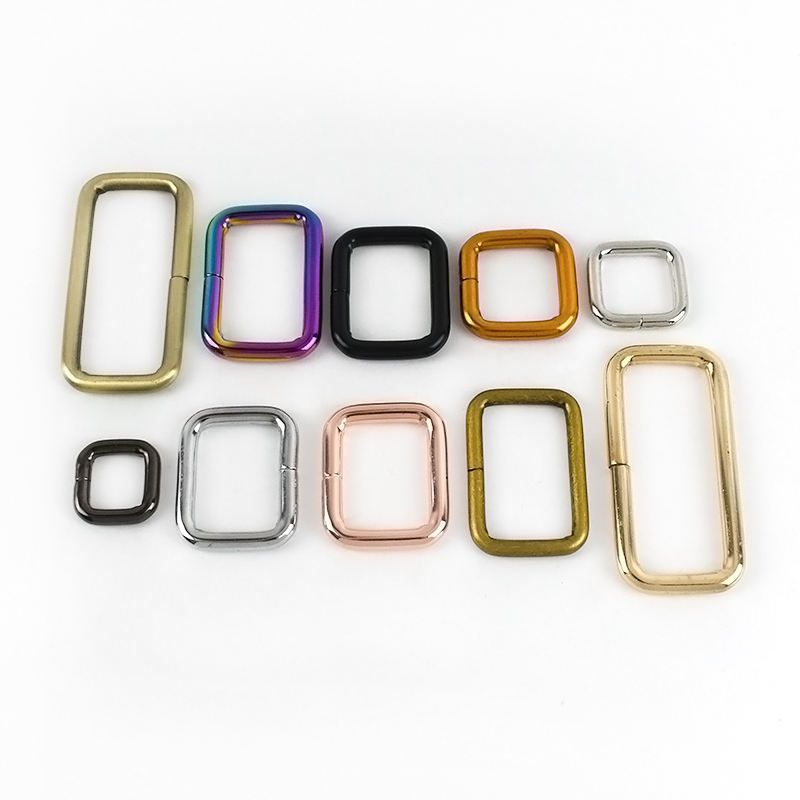 Bags Hardware Accessories Rectangle Ring Belt Adjustable Bag Buckles