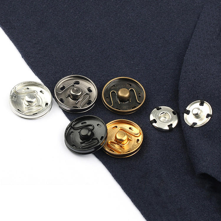 Yanxuan Good Quality Sew on Metal Simple Two Parts Invisible Hidden Clothing Bags Home Textiles Press Snap Button