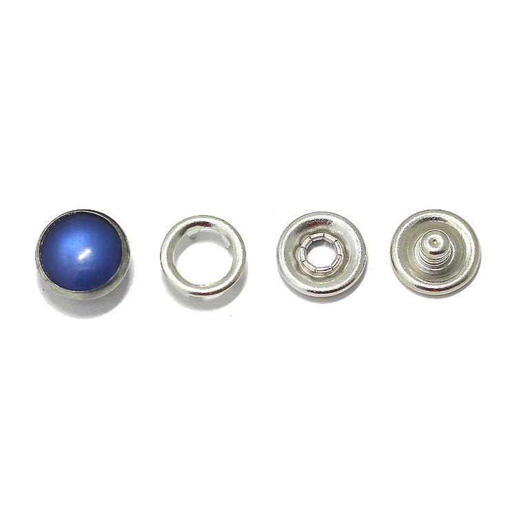 Wholesale 10mm Pearl Five-prong Four-button Decorative Hidden Clothing Accessories Colorful Pearl Snap Button
