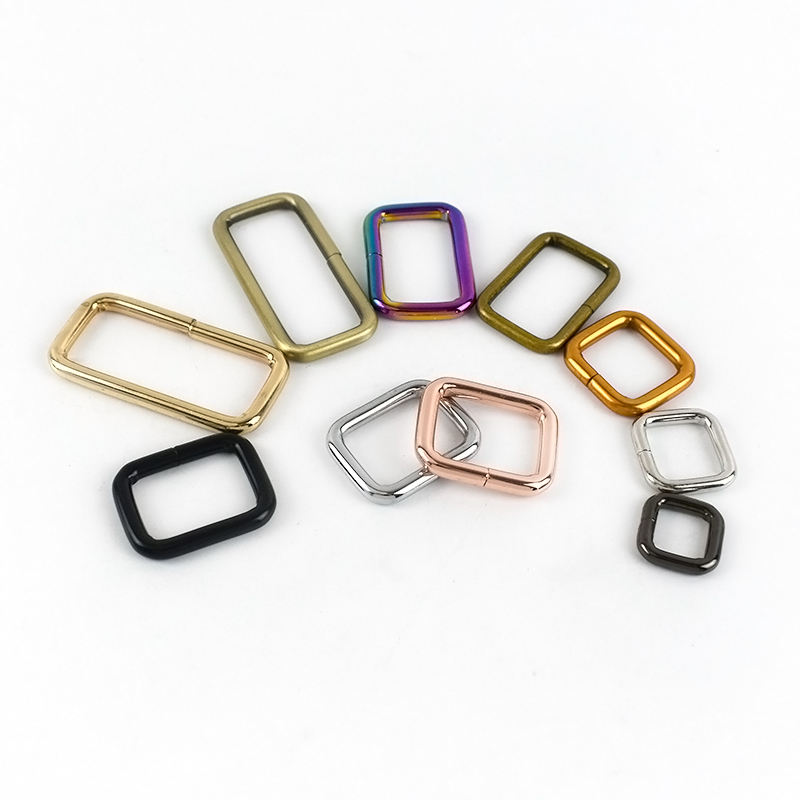 Bags Hardware Accessories Rectangle Ring Belt Adjustable Bag Buckles