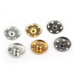 Yanxuan Good Quality Sew on Metal Simple Two Parts Invisible Hidden Clothing Bags Home Textiles Press Snap Button