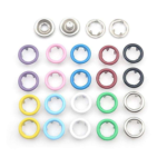Yanxuan Wholesale Colorful Hollow Ring Five Prong Button 9.5mm Baby Clothing Children’s Snap Metal Button