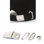 Good Price Logo Customized Stock Adjuster Metal Sets Colors Plating Set Slide Clasp Adjustable Hat Baseball Cap Buckle