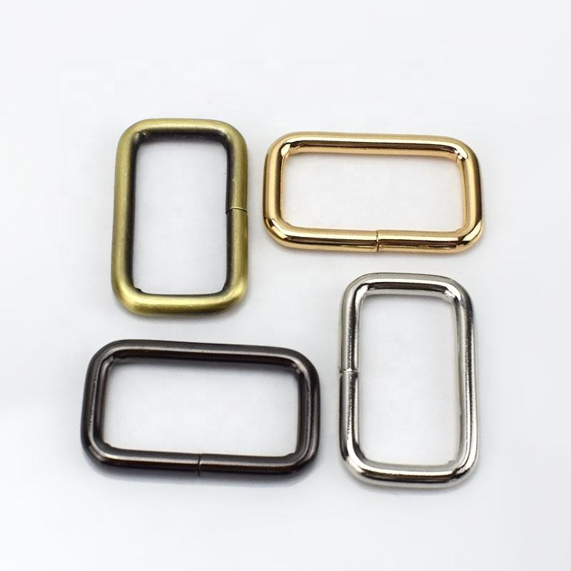 Meetee Bags Hardware Accessories Rectangle Ring Belt Adjustable Bag Buckles