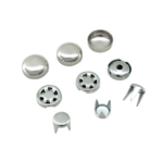 High Quality Factory Price Aluminium Metal Rivet Covered Cap Prong Top Crown Baseball Cap Button for Hats