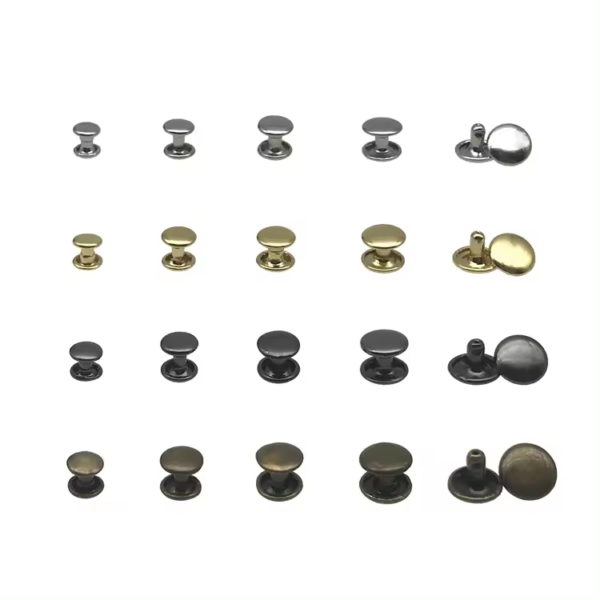 Wholesale Metal Copper Double Cap Garment Rivets for Leather