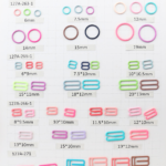 Bra Strap Hooks Replacement Bra Hooks Swimsuit Lingerie Rings Halter Tops Metal Bathing Suit Clips Clasp Adjustment Slider
