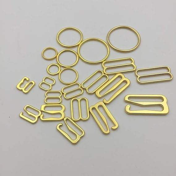 High Quality 20mm Silver Zinc Alloy Bra Strap Adjuster Ring Slider Hook Premium Underwear Buckle Bikini Connectors Accessories