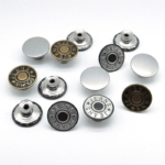 Washable Custom Jeans Rivet Engraved Logo Stainless Steel Jeans Buttons for Denim Clothes