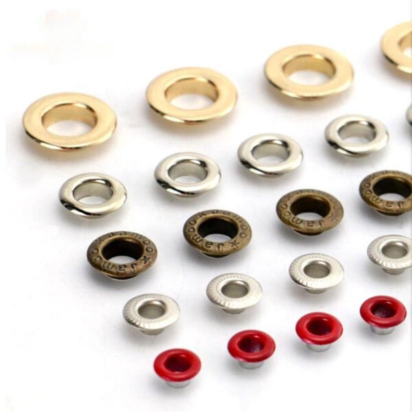 Cheap Custom logo Round Metal Grommet Shoe Garment Eyelets Button for Clothing and Bag