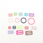 Bra Strap Hooks Replacement Bra Hooks Swimsuit Lingerie Rings Halter Tops Metal Bathing Suit Clips Clasp Adjustment Slider