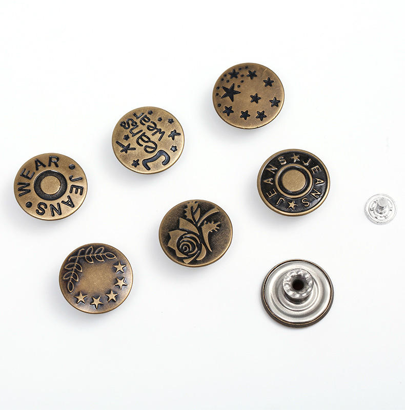 Yanxuan Wholesale Cheap Price Metal Shank Button Tack Button for Jeans