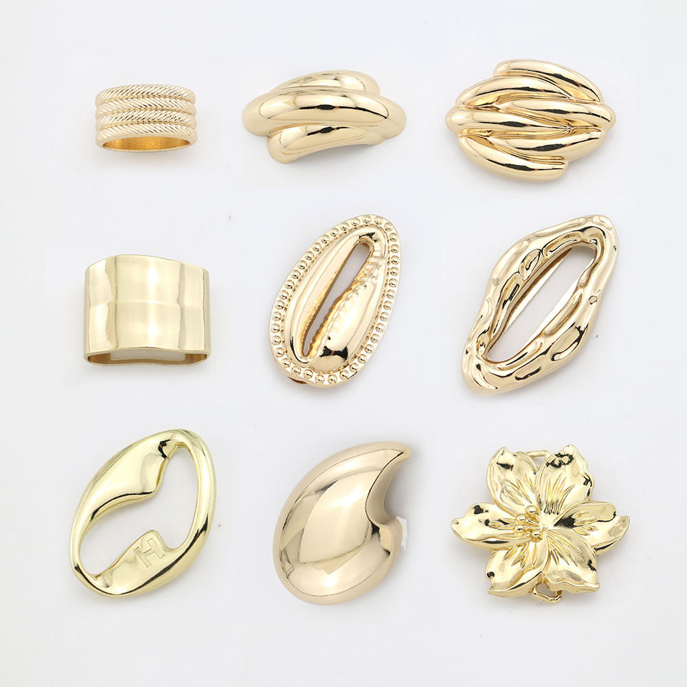 Custom Gold Zinc Alloy Eco-Friendly Metal Waist Buckle for Ladies Decorative Women’s Bikini Connector Swimwear Accessories