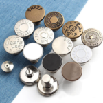 Yanxuan Denim Button Easy Hand Install Rivets Jeans Button Zinc Alloy Metal Wholesale Factory Price Logo Customized Plating