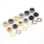 Cheap Custom logo Round Metal Grommet Shoe Garment Eyelets Button for Clothing and Bag