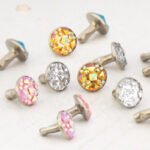 Acrylic Crystal Rivets Rhinestone Decorative Rivets for Leather