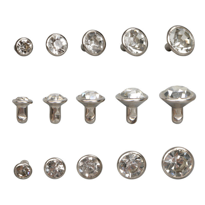 Leather Crystal Rhinestone Decoration Rivet Custom Rivet Stone Rivet