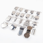 Factory Wholesale High Quality U-Shape Metal Teeth Pacifier Suspender Strap Clip Custom Color Durable Design for Clothes Garment