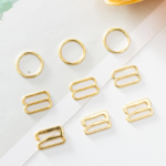 High Quality 20mm Silver Zinc Alloy Bra Strap Adjuster Ring Slider Hook Premium Underwear Buckle Bikini Connectors Accessories