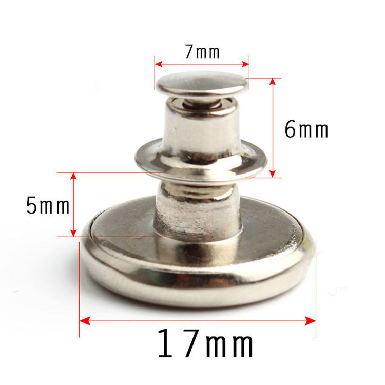 Yanxuan Denim Button Easy Hand Install Rivets Jeans Button Zinc Alloy Metal Wholesale Factory Price Logo Customized Plating