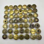 Washable Custom Jeans Rivet Engraved Logo Stainless Steel Jeans Buttons for Denim Clothes