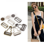 Vintage Boot Cut Waterproof Bow Print Bib Overalls Nylon Cotton Dungarees Adjustable Straps Metal D-Ring Workwear