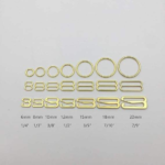 High Quality 20mm Silver Zinc Alloy Bra Strap Adjuster Ring Slider Hook Premium Underwear Buckle Bikini Connectors Accessories