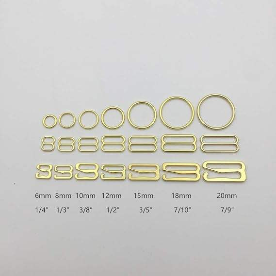 High Quality 20mm Silver Zinc Alloy Bra Strap Adjuster Ring Slider Hook Premium Underwear Buckle Bikini Connectors Accessories