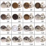 Yanxuan Denim Button Easy Hand Install Rivets Jeans Button Zinc Alloy Metal Wholesale Factory Price Logo Customized Plating
