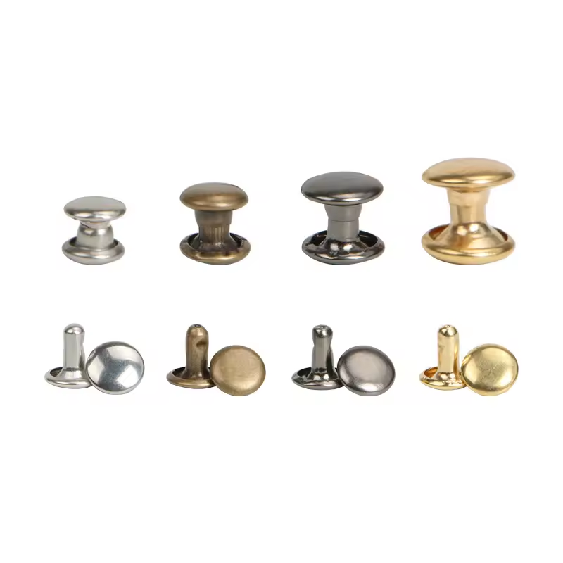 Wholesale Metal Copper Double Cap Garment Rivets for Leather