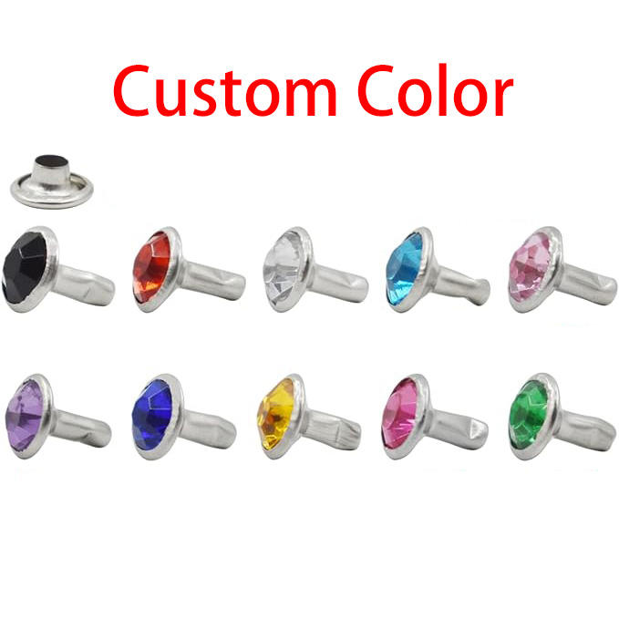 Leather Crystal Rhinestone Decoration Rivet Custom Rivet Stone Rivet