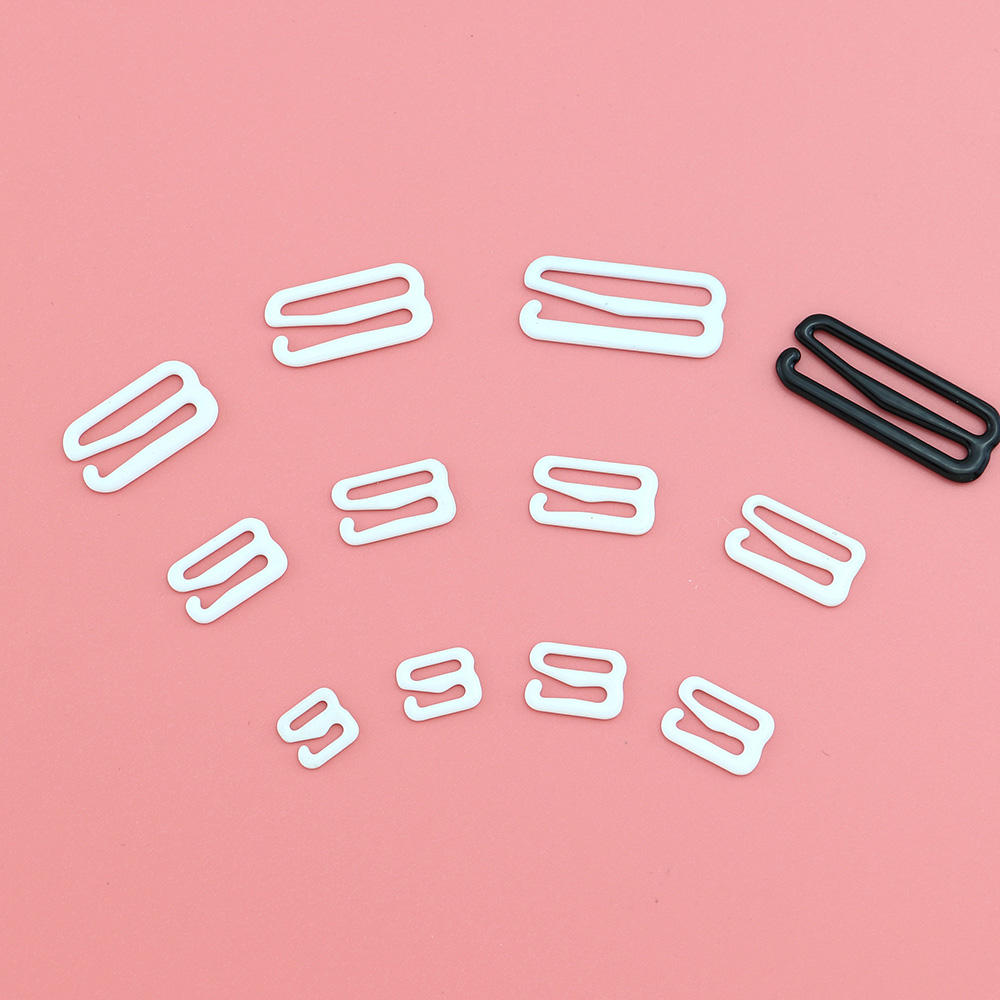 Bra Strap Hooks Replacement Bra Hooks Swimsuit Lingerie Rings Halter Tops Metal Bathing Suit Clips Clasp Adjustment Slider