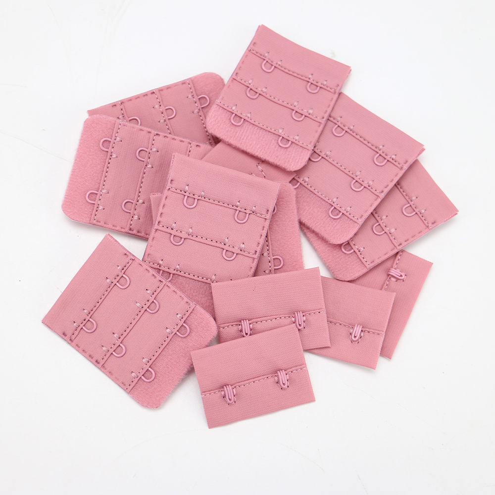 Factory Wholesale Elastic Bra Strap Extensions Multi-Color Polyester Bra Extenders with 2 3 4 Hooks