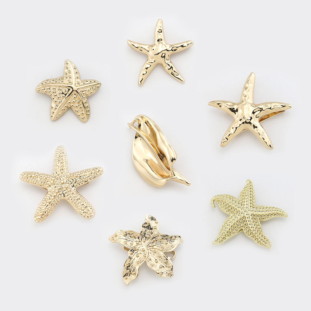 Factory Custom Logo Gold Eco-Friendly Irregular Metal Pin Zinc Alloy Women Shoes Dress Swimwear Belt Decoration Clasp Buckle