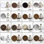 Yanxuan Denim Button Easy Hand Install Rivets Jeans Button Zinc Alloy Metal Wholesale Factory Price Logo Customized Plating